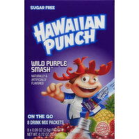 Hawaiian Punch Drink Mix Packets, Sugar Free, Wild Purple Smash, On The Go