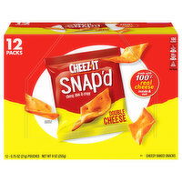 Cheez-It Cheesy Baked Snacks, Double Cheese, 12 Packs