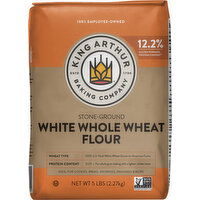 King Arthur Baking Company White Whole Wheat Flour, Stone-Ground