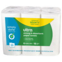 Simply Done Paper Towels, Simple Size Select, Ultra, 2 Ply - 6 Each 