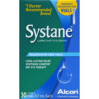 Systane Eye Drops, Lubricant, Vials - 30 Each 