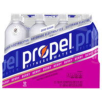 Propel Electrolyte Water Beverage, Berry, 12 Pack