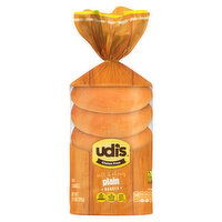 Udi's Bagels, Gluten Free, Plain, Soft & Chewy