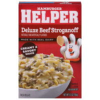 Hamburger Helper Pasta Meal Kit, Deluxe Beef Stroganoff - 5.5 Ounce 