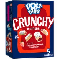 Pop-Tarts Crunchy Filled Snack Pieces, Frosted Strawberry Crunch - 5 Ounce