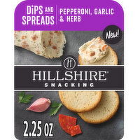 Hillshire Snacking Dips and Spreads Pepperoni, Garlic & Herb - 2.25 Ounce