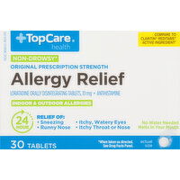 TopCare Allergy Relief, Non-Drowsy, Original Prescription Strength, 10 mg, Tablets