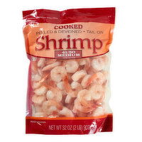 Brookshire's Cooked Peeled Tail On Shrimp, Frozen, 41/50 Ct Per Lb - 32 Ounce 