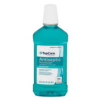 TopCare Mouthwash, Antiseptic, Blue Mint - 33.8 Fluid ounce 