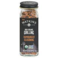 Watkins Seasoning, Organic, Hamburger, Grilling - 3.6 Ounce