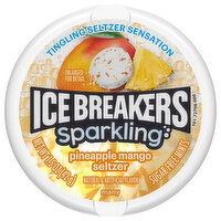 Ice Breakers Mints, Sugar Free, Sparkling, Pineapple Mango Seltzer - 1.5 Ounce 