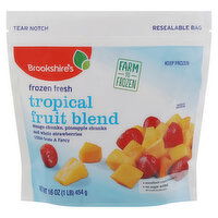 Brookshire's Tropical Fruit Blend, Frozen Fresh - 16 Ounce 