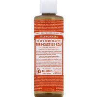 Dr. Bronner's Soap, Pure-Castile, 18-In-1 Hemp Tea Tree