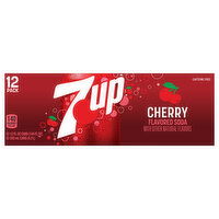 7-UP Soda, Cherry Flavored, 12 Pack - 12 Each 