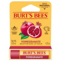 Burt's Bees Moisturizing Lip Balm, Pomegranate - 0.15 Ounce 