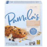 Pamela's Oat Bars, Soft & Chewy, Chocolate Chip Coconut - 5 Each 