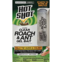 Hot Shot Gel Bait, Roach & Ant, Ultra Clear - 2.5 Ounce 