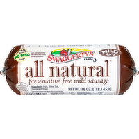 Swaggerty's Farm Sausage, Preservative Free, All Natural, Mild - 16 Ounce 