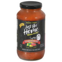 Just Like Home Kitchen Recipes Pasta Sauce, Zesty Tomato Basil & Cheese - 25 Ounce 