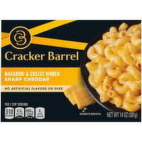 Cracker Barrel Sharp Cheddar Macaroni & Cheese Dinner - 14 Ounce 