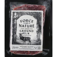 Force Of Nature Elk, Ground, 100% Grass Fed - 14 Ounce 