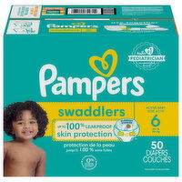 Pampers Diapers, Swaddlers, 6 (35+ lb), Super Pack