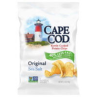 Cape Cod Potato Chips, Kettle Cooked, Original - 2.5 Ounce 