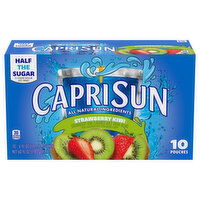 Capri Sun Juice Drink, Strawberry Kiwi - 10 Each 