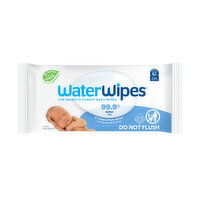 WaterWipes Original 99.9% Water Based Baby Wipes, Unscented for Sensitive Skin, 60 Count (1 Pack) - 60 Each 