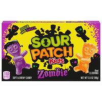 SOUR PATCH KIDS SOUR PATCH KIDS Zombie Orange & Purple Soft & Chewy Halloween Candy, 3.5 oz - 3.5 Ounce 