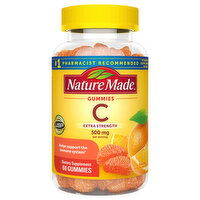 Nature Made Vitamin C, Extra Strength, 500 mg, Gummies, Tangerine - 60 Each 