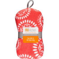 MUkitchen Scrub Sponge, Medallion Red, Double-Duty