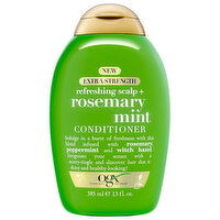 Ogx Conditioner, Rosemary Mint, Refreshing Scalp +, Extra Strength - 13 Fluid ounce 