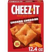 Cheez-It Baked Snack Crackers, Smoked Cheddar - 12.4 Ounce