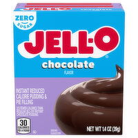 Jell-O Pudding & Pie Filling, Reduced Calorie, Zero Sugar, Instant, Chocolate Flavor