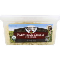 Organic Valley Cheese, Shredded, Parmesan - 4 Ounce 