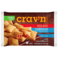 Crav'n Flavor Pizza Bites, Combination, Family Size - 45 Ounce 