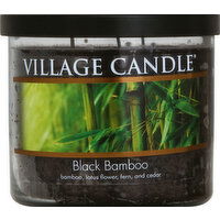 Village Candle Candle, Black Bamboo, Glass Cylinder - 1 Each 