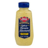 Dietz & Watson Mustard, Spicy Brown - 12 Ounce 