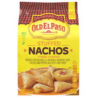 Old El Paso Nachos, Three Cheese, Stuffed, Mild Spice - 40 Each 