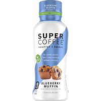 Super Coffee Enhanced Coffee, Plant Based, Positive Energy, Blueberry Muffin - 12 Fluid ounce 