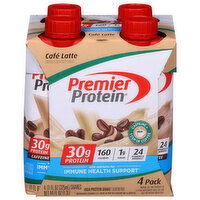 Premier Protein High Protein Shake, Cafe Latte, 4 Pack