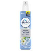 Glade Air Freshener, Odor Fighting, Soft Mist, Clean Linen - 8 Ounce 