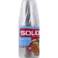 Solo Plastic Cups, Clear, 18 Ounce - 28 Each 