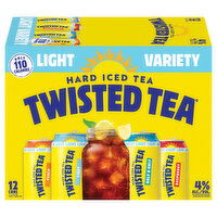 Twisted Tea Hard Iced Tea, Light Variety - 12 Each 