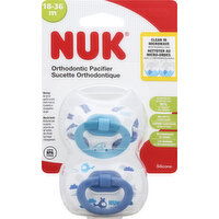 NUK Pacifier, Orthodontic, Silicone, 18-36 Months - 2 Each 