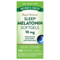 Nature's Truth Melatonin, Sleep, 10 mg, Softgels - 120 Each 