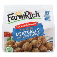 Farm Rich Meatballs, Flame Broiled, Homestyle - 26 Ounce 