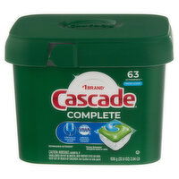 Cascade Dishwasher Detergent, Fresh Scent, ActionPacs - 63 Each 