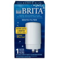 Brita Filter, Faucet Replacement, White - 1 Each 